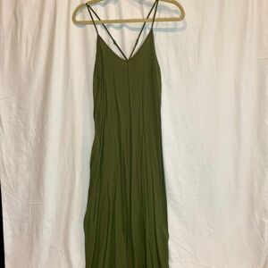 Petite Green Summer Midi Dress, Old Navy